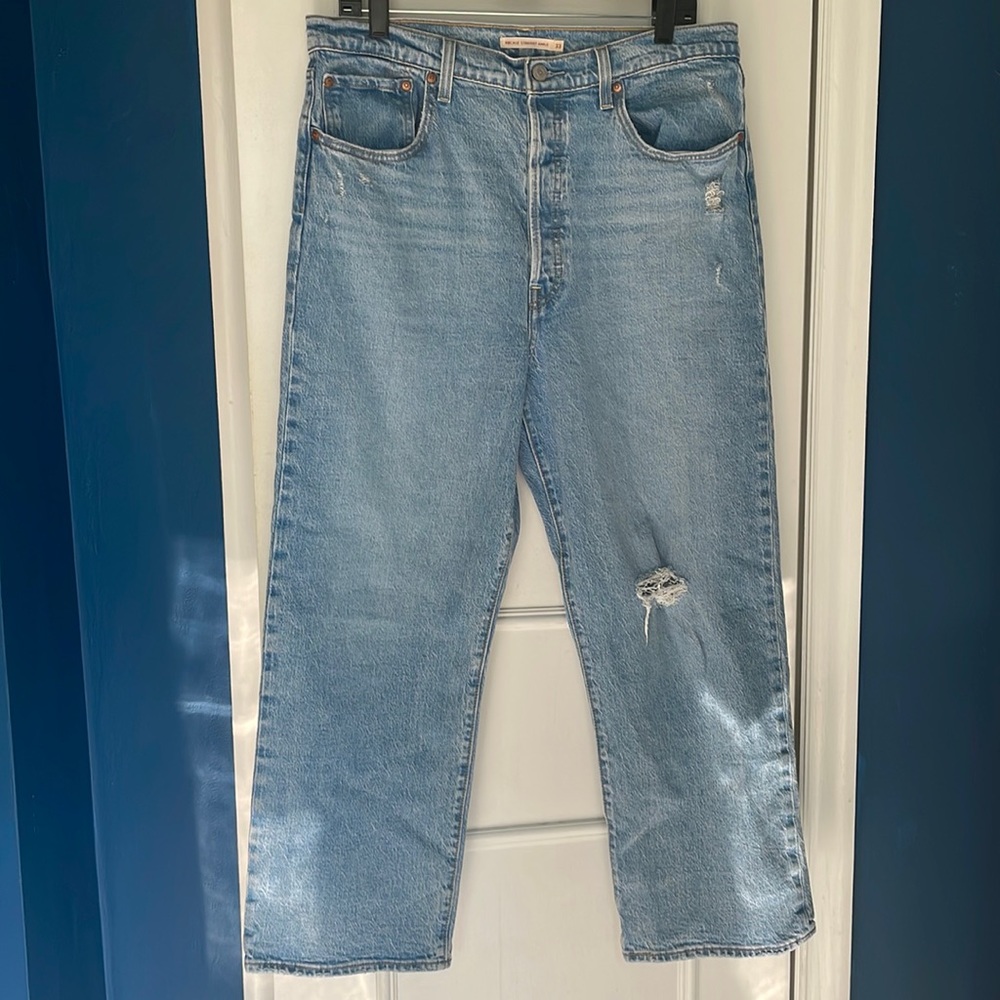 Levi’s ribcage ankle straight jeans